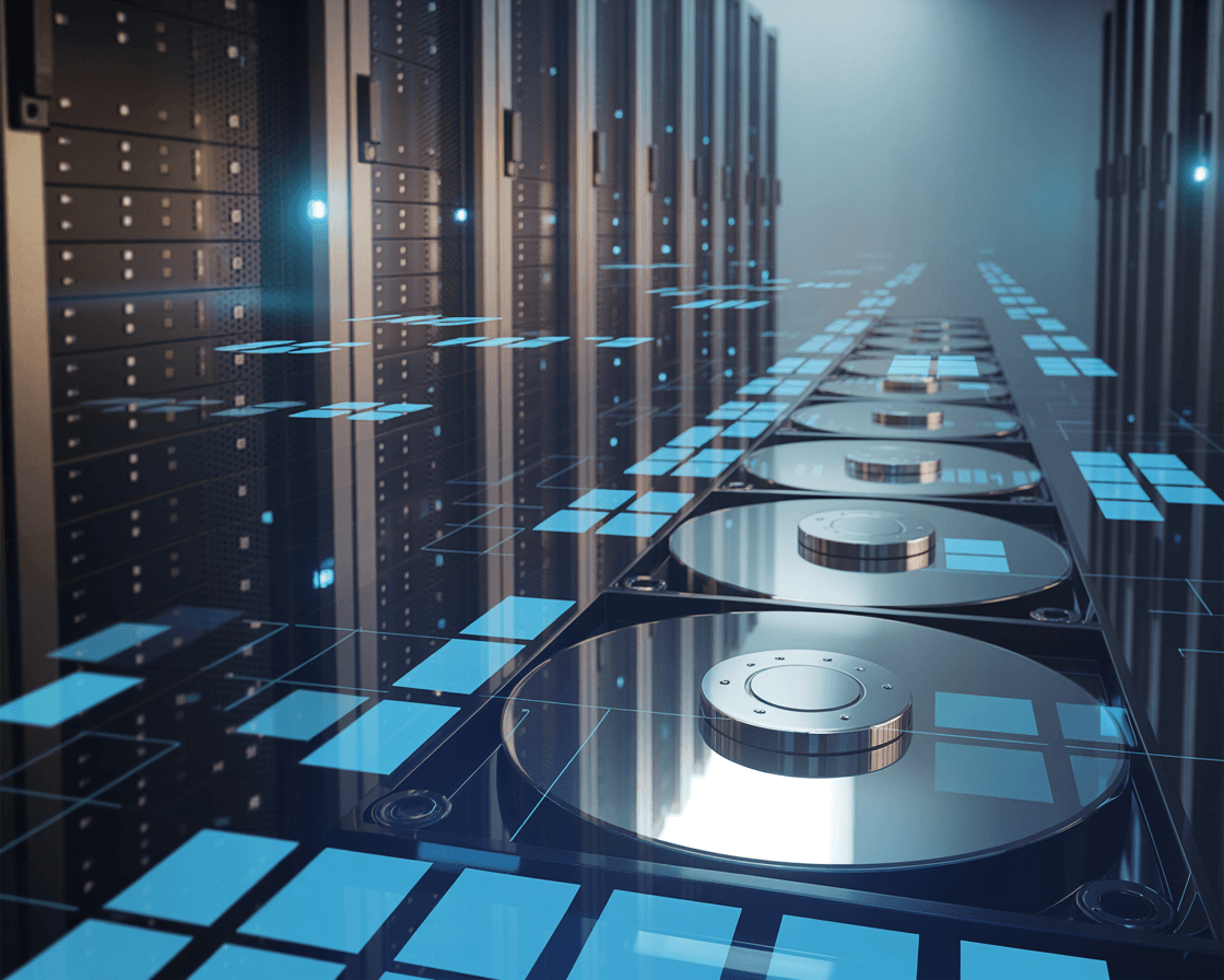 Data services and backup solutions background